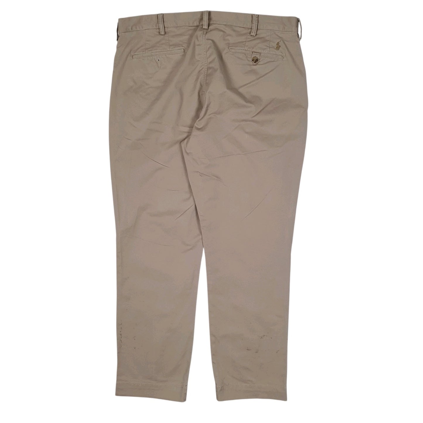 Mens Beige Polo Ralph Lauren Stretch Straight Fit  Trousers