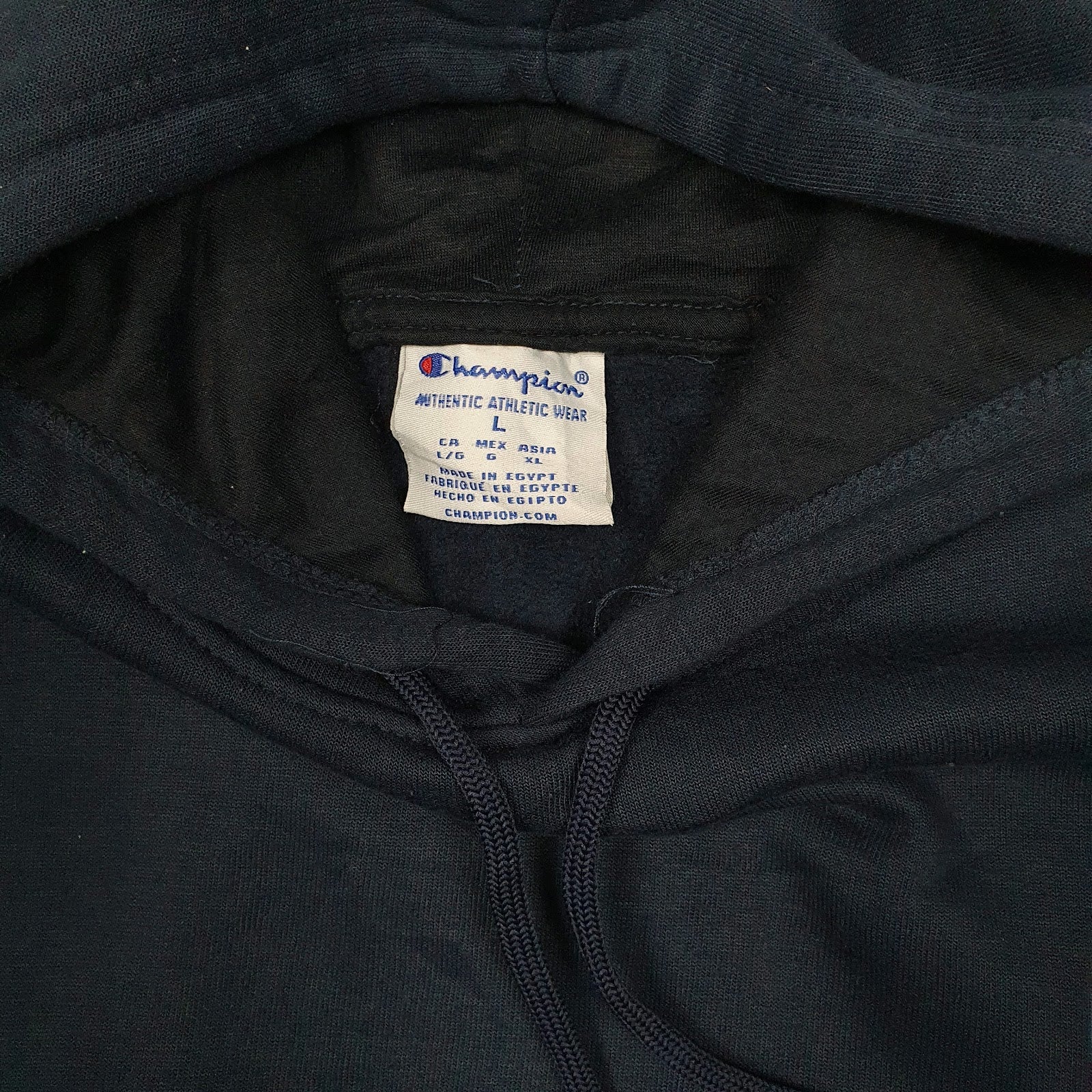 Mens Navy Champion  Hoodie Jumper