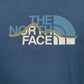 Mens Blue The North Face Spellout  T Shirt