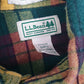 Mens Green L.L.Bean Flannel  Shirt