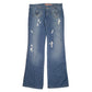 Womens Blue Oxyho Distressed throughout. Casual JeansW32 L34