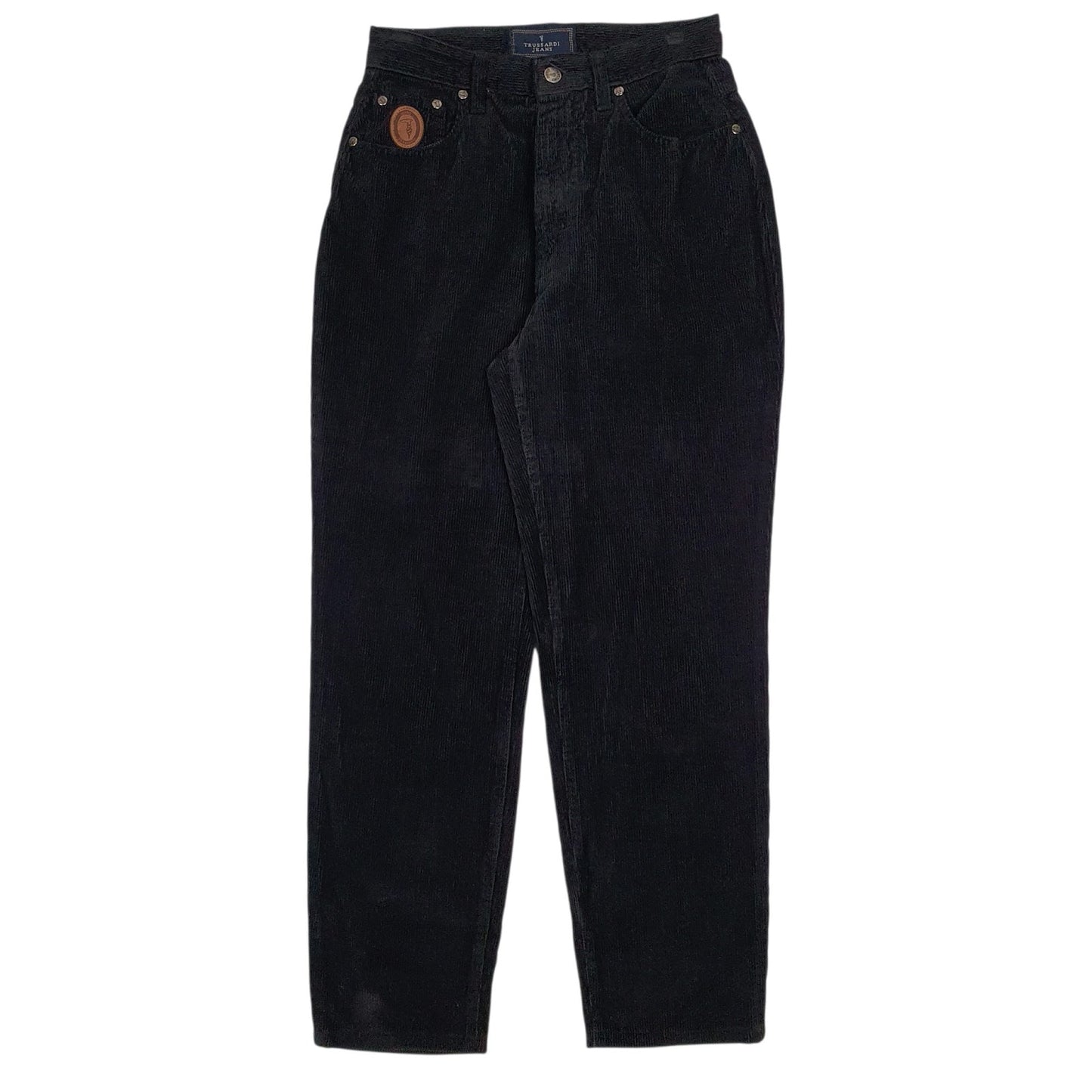 Womens Black Trussardi Jeans  Corduroy Trousers