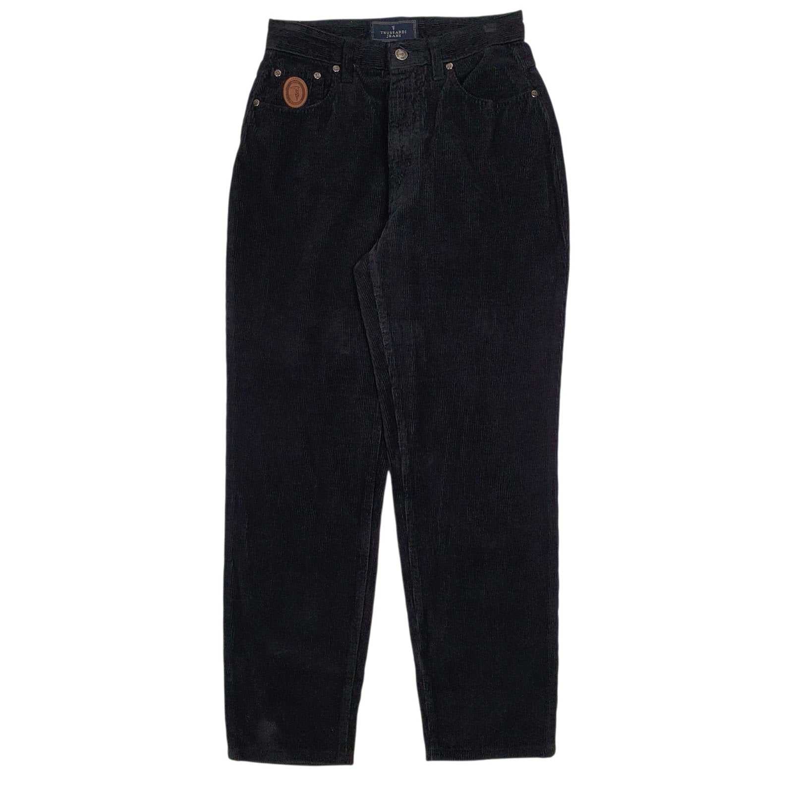 Womens Black Trussardi Jeans  Corduroy Trousers