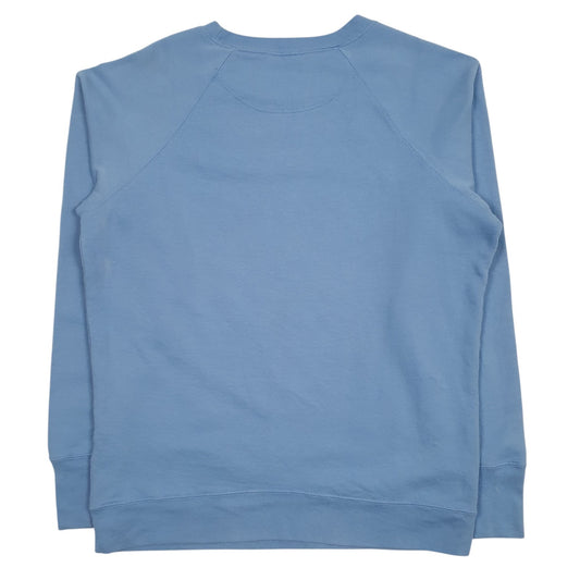 Womens Blue Champion Spellout Crewneck Jumper