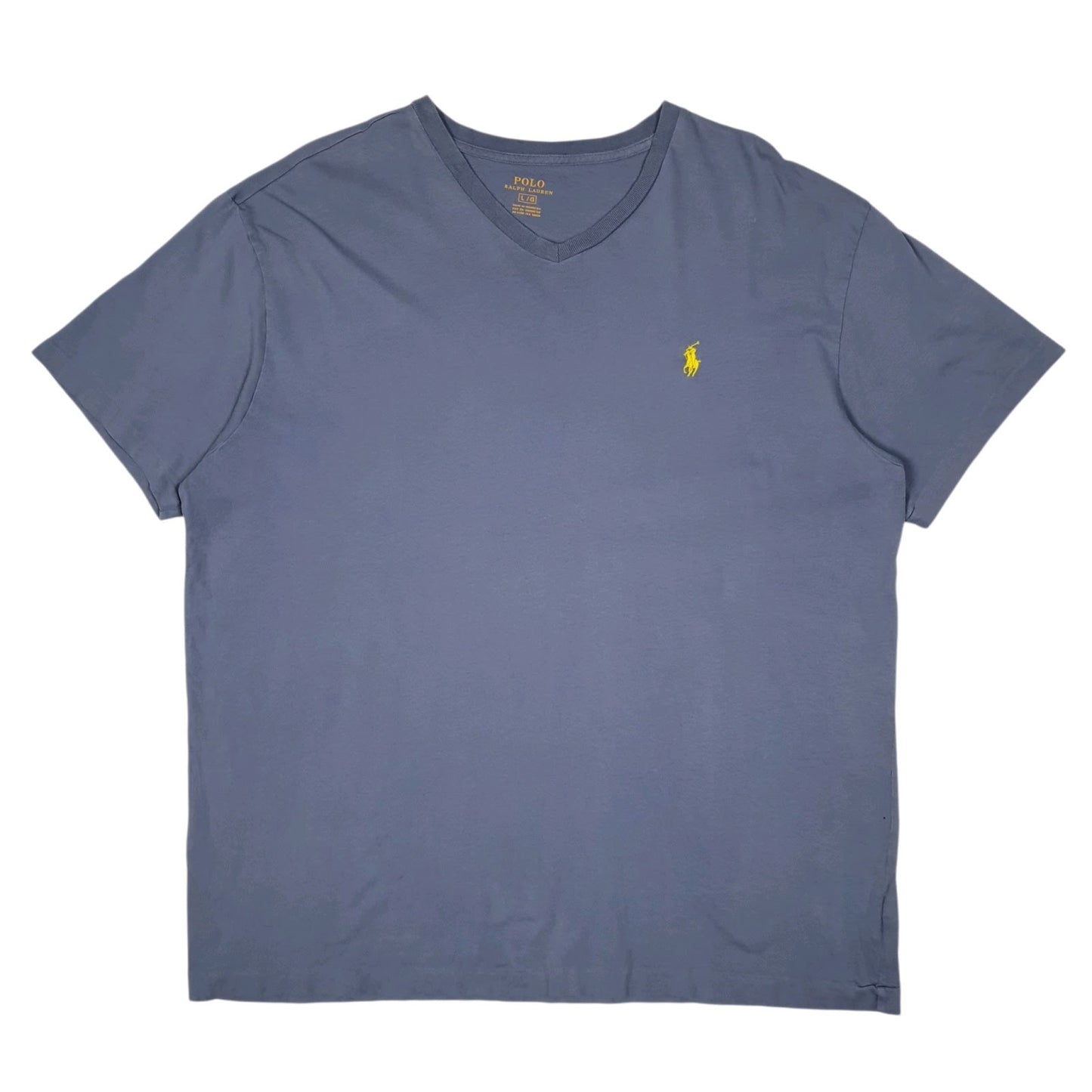 Mens Blue Polo Ralph Lauren V Neck Short Sleeve T Shirt