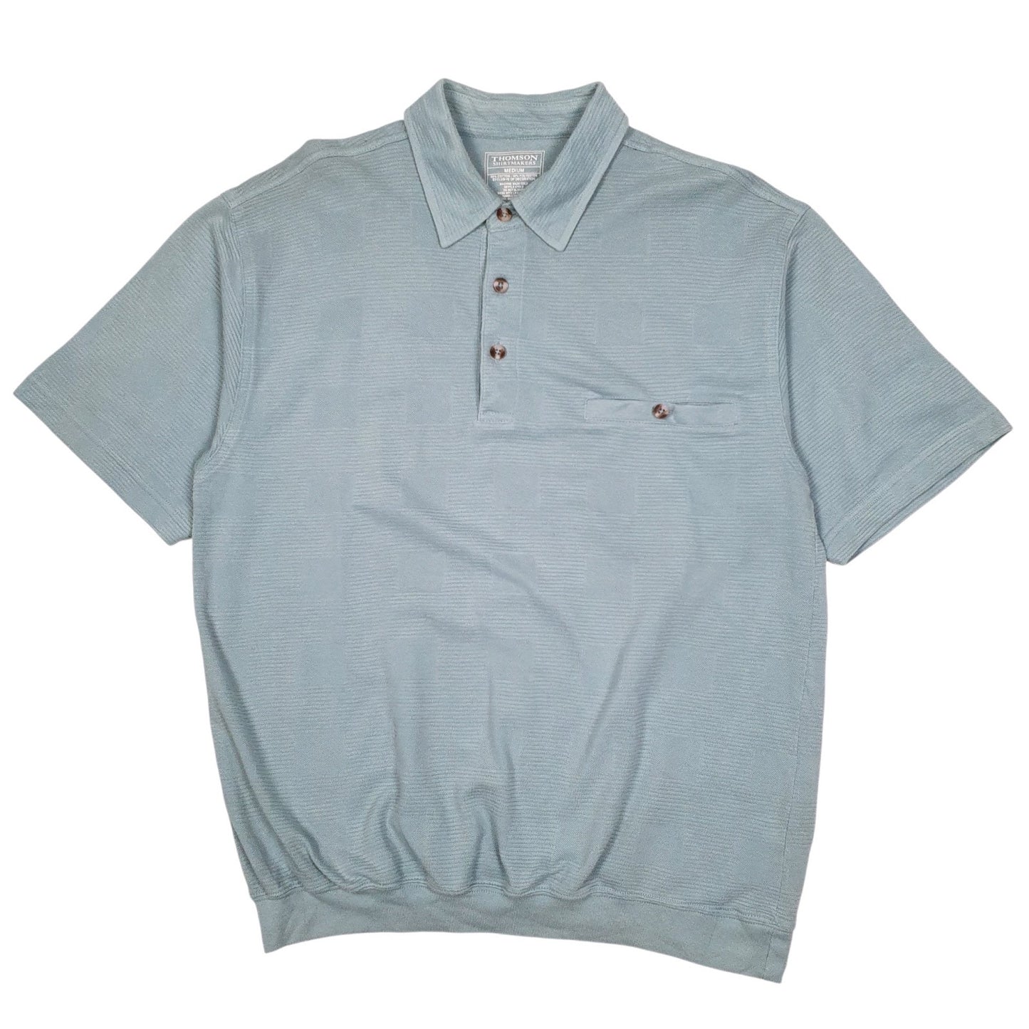 Mens Blue Thomson  Short Sleeve Polo Shirt