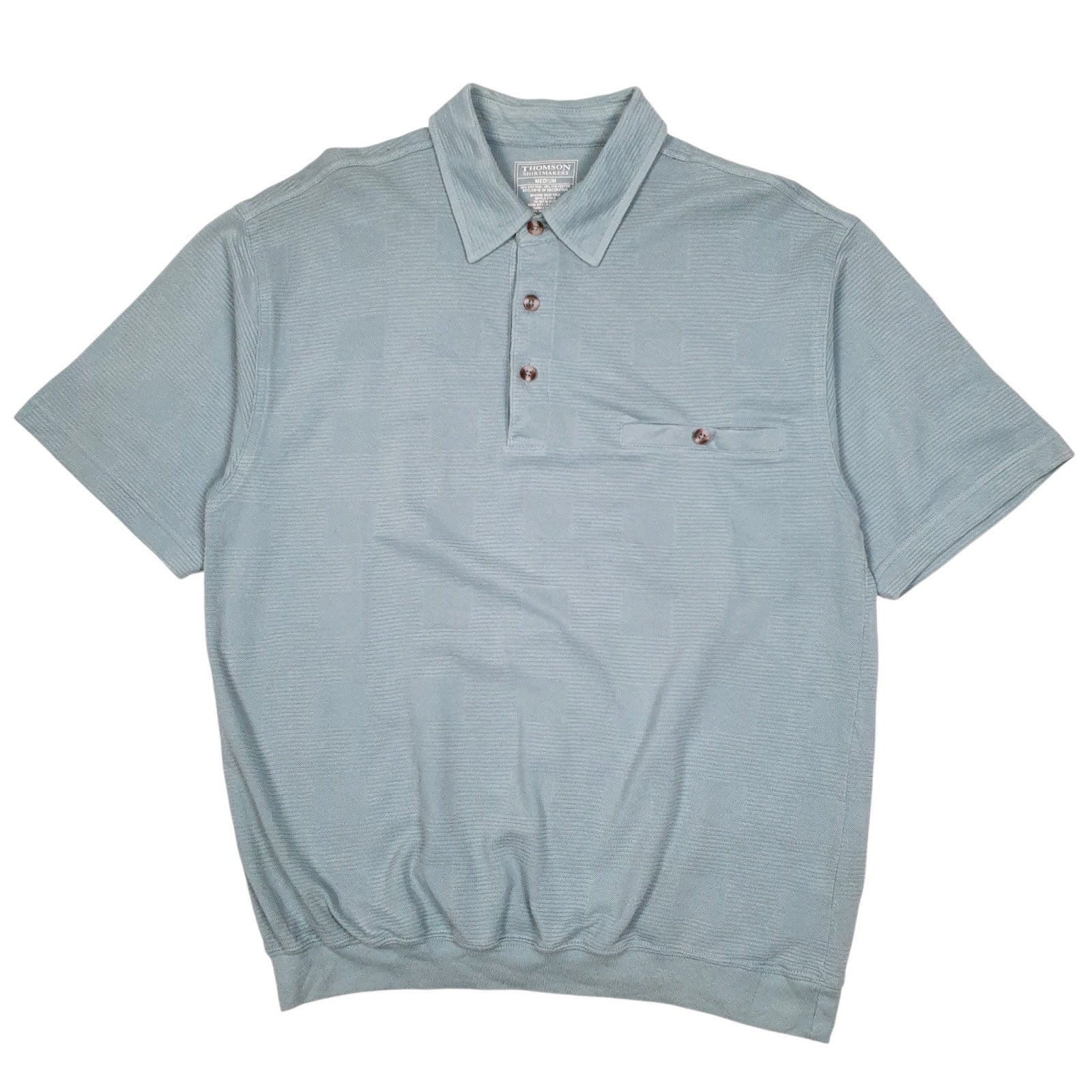 Mens Blue Thomson  Short Sleeve Polo Shirt