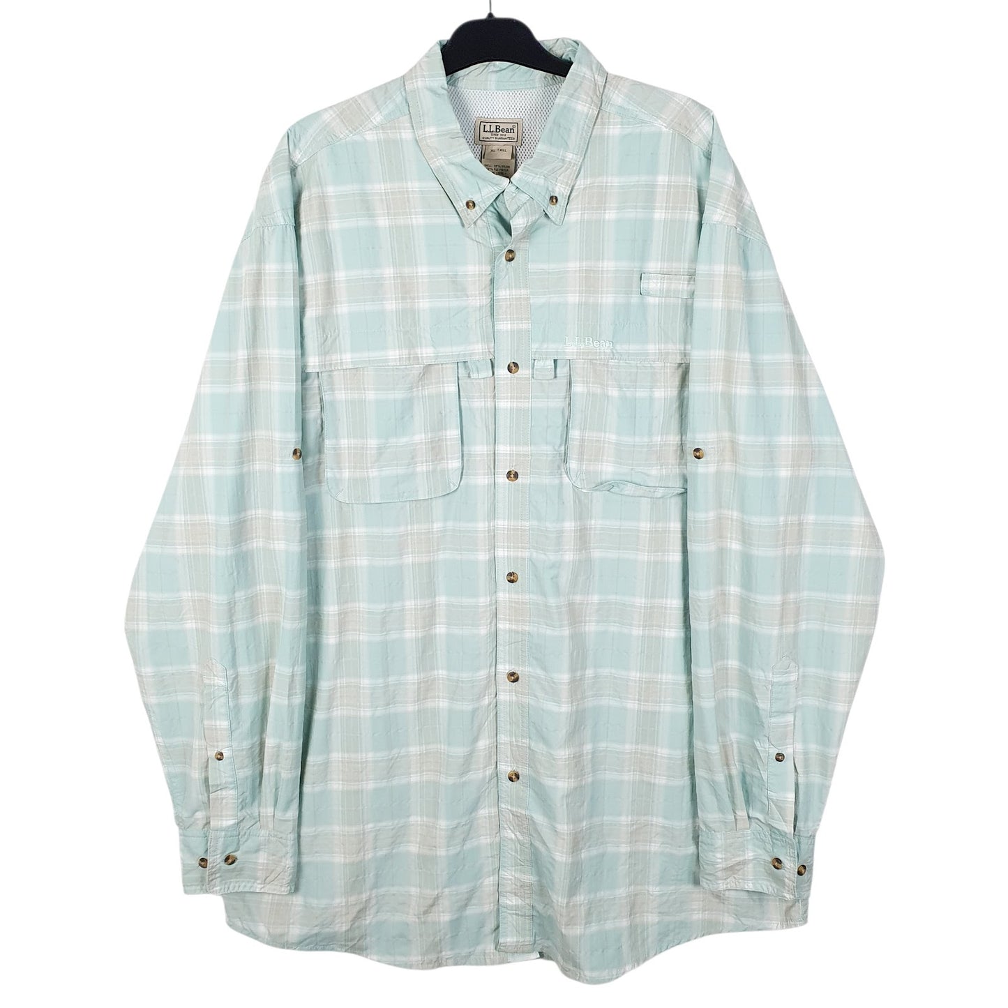 Mens Blue L.L.Bean  Long Sleeve Shirt