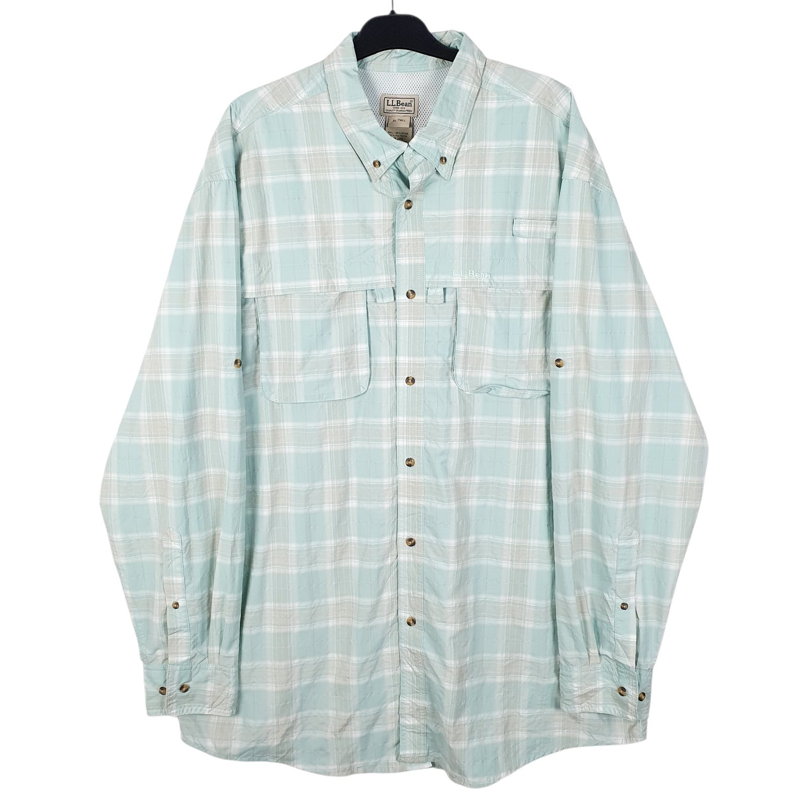 Mens Blue L.L.Bean  Long Sleeve Shirt