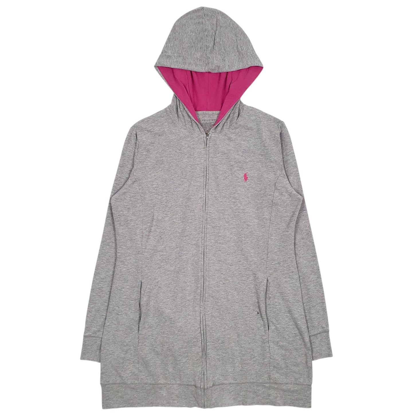 Womens Grey Ralph Lauren  Full Zip Jumper