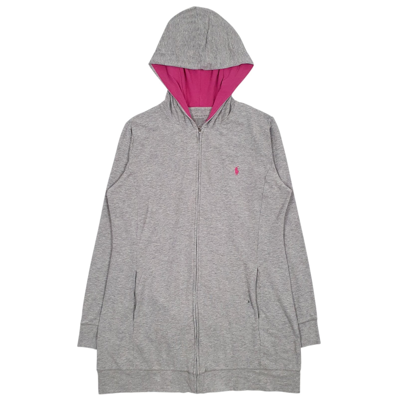 Womens Grey Ralph Lauren  Full Zip Jumper