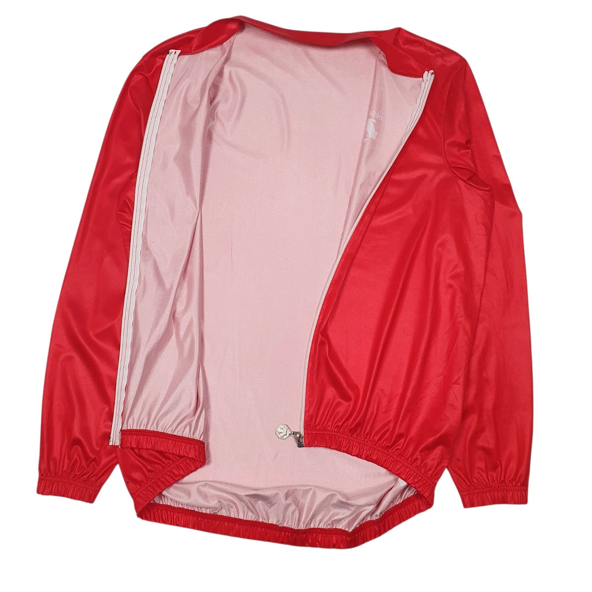 Mens Red Descente Vintage Full Zip Jumper