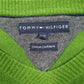 Womens Green Tommy Hilfiger  V Neck Jumper