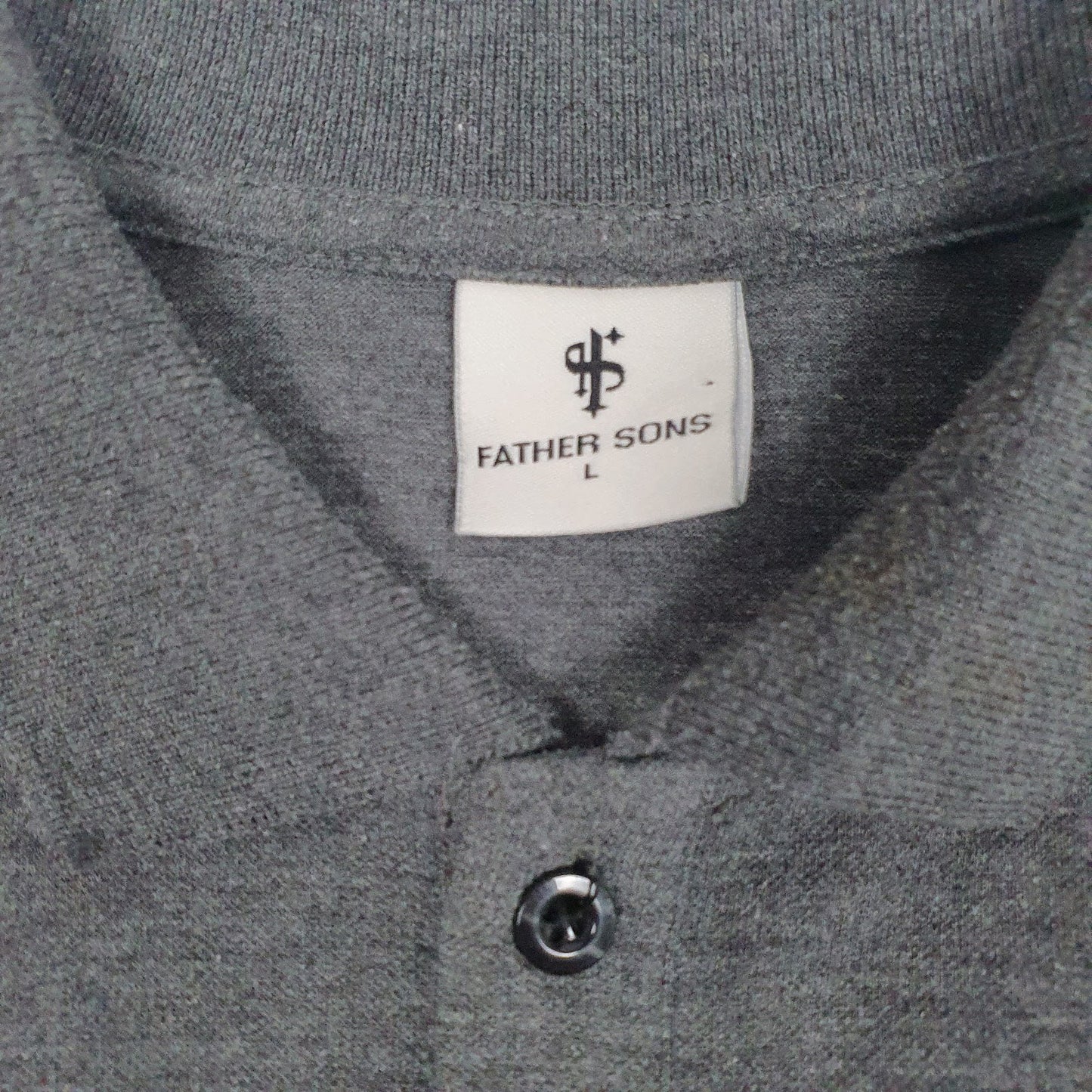 Mens Grey Father Sons   Polo Shirt