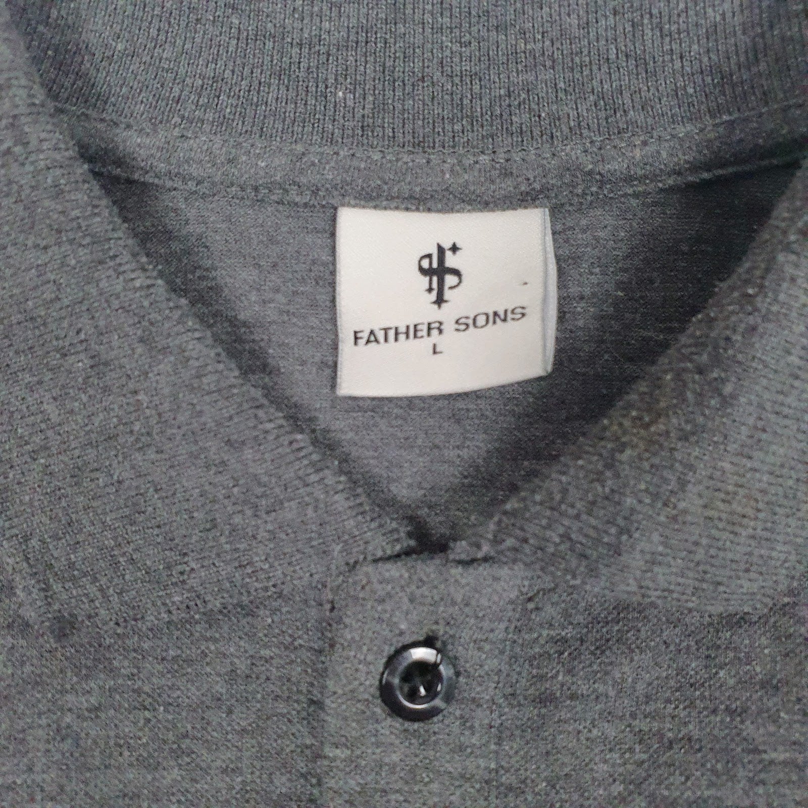 Mens Grey Father Sons   Polo Shirt