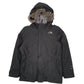 Womens Grey The North Face Puffer Quarter Zip Coat