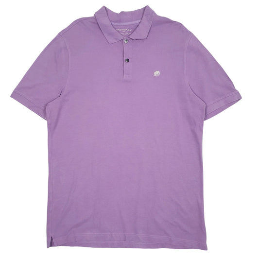 Mens Purple Banna Republic  Short Sleeve Polo Shirt