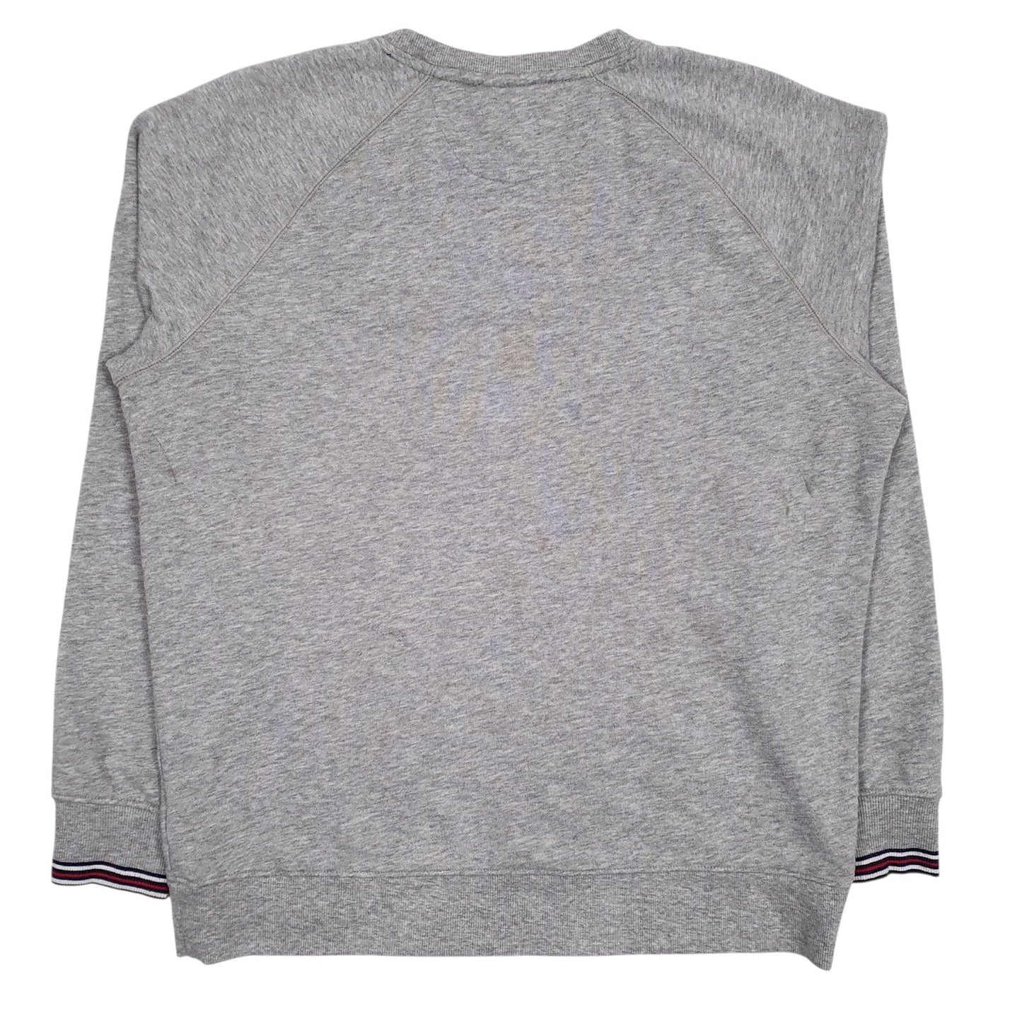 Mens Grey Fila Spellout Crewneck Jumper