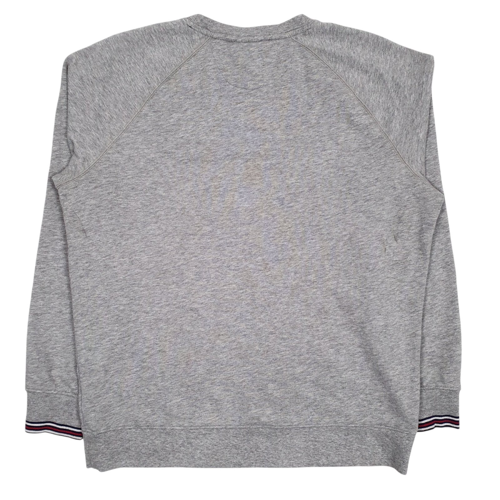 Mens Grey Fila Spellout Crewneck Jumper