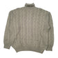 Mens Green Malagrida Vintage Knit Turtle Neck Jumper
