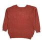 Womens Burgundy Unbranded Chunky Knit V Neck Jumper