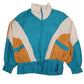 Womens Blue Le Studio Sport Vintage 90s Hoodie Coat