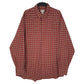 Mens Red L.L.Bean Flannel Long Sleeve Shirt
