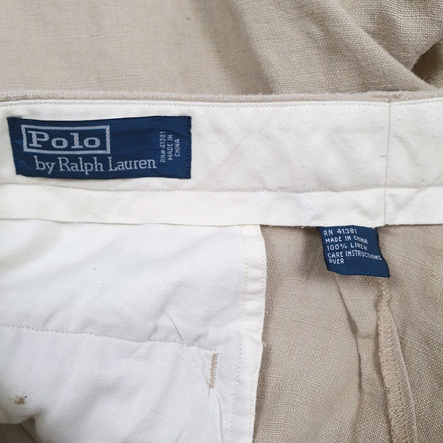 Mens Beige Polo Ralph Lauren   Trousers