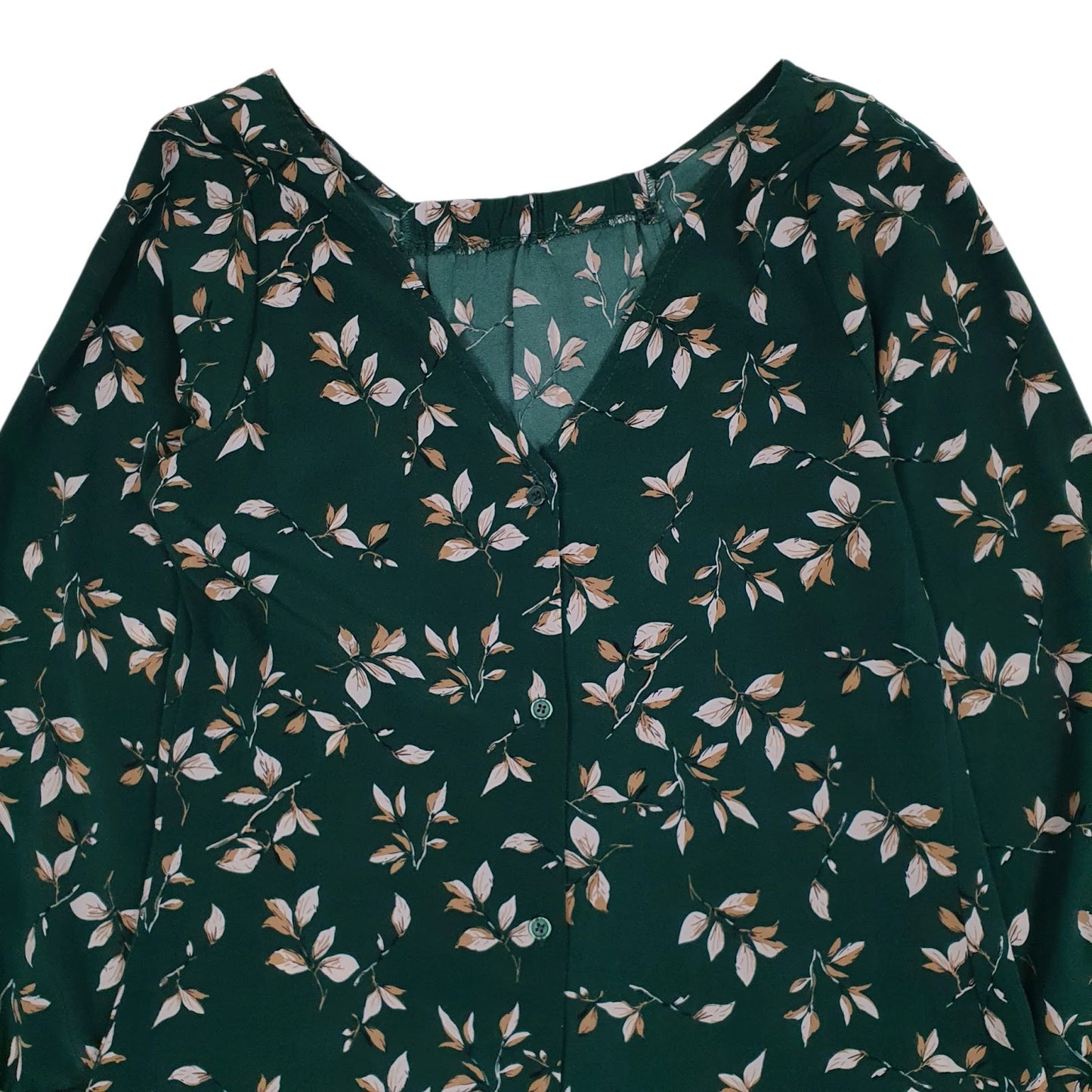 Womens Green Unbranded Floral  Dress