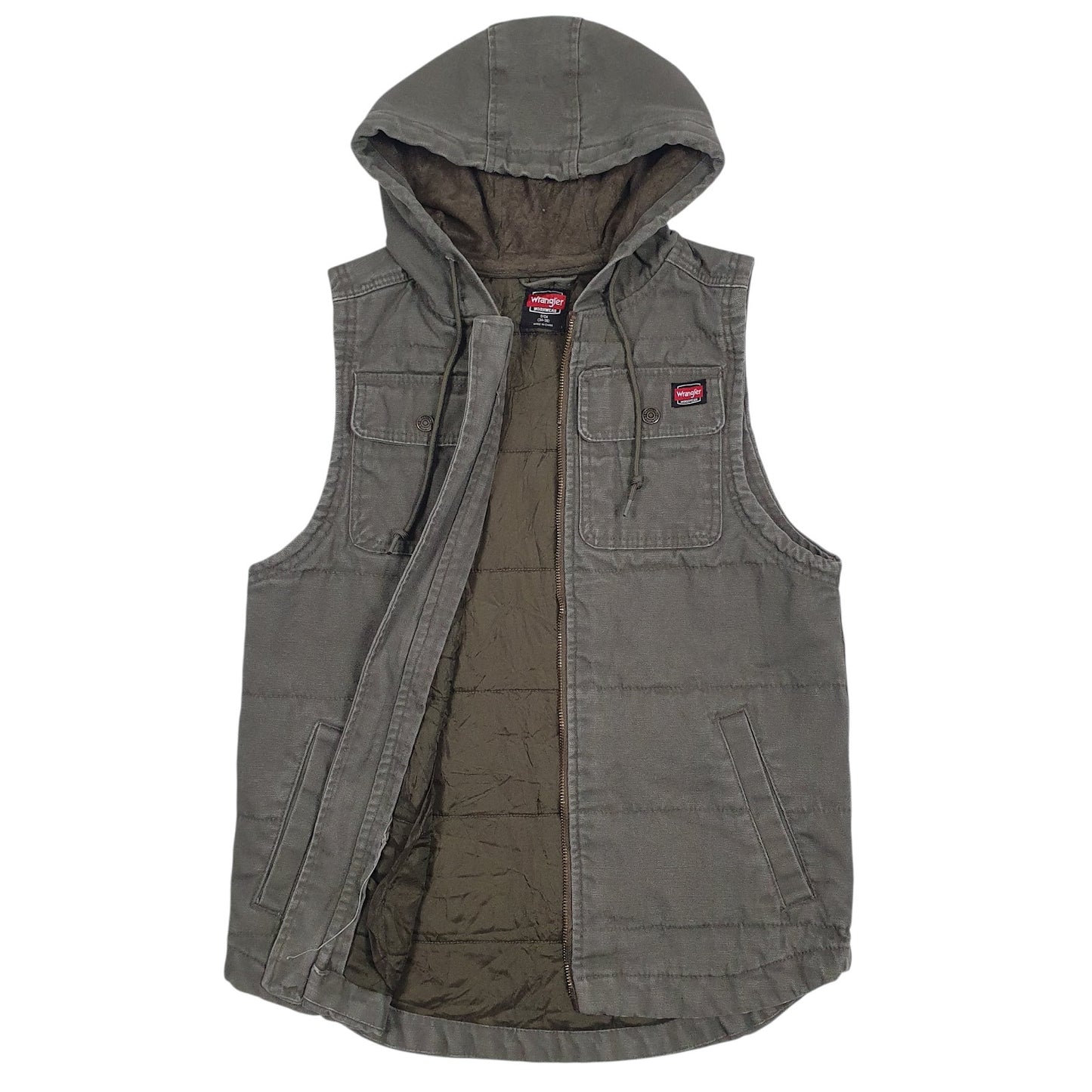 Mens Green Wrangler Workwear  Coat