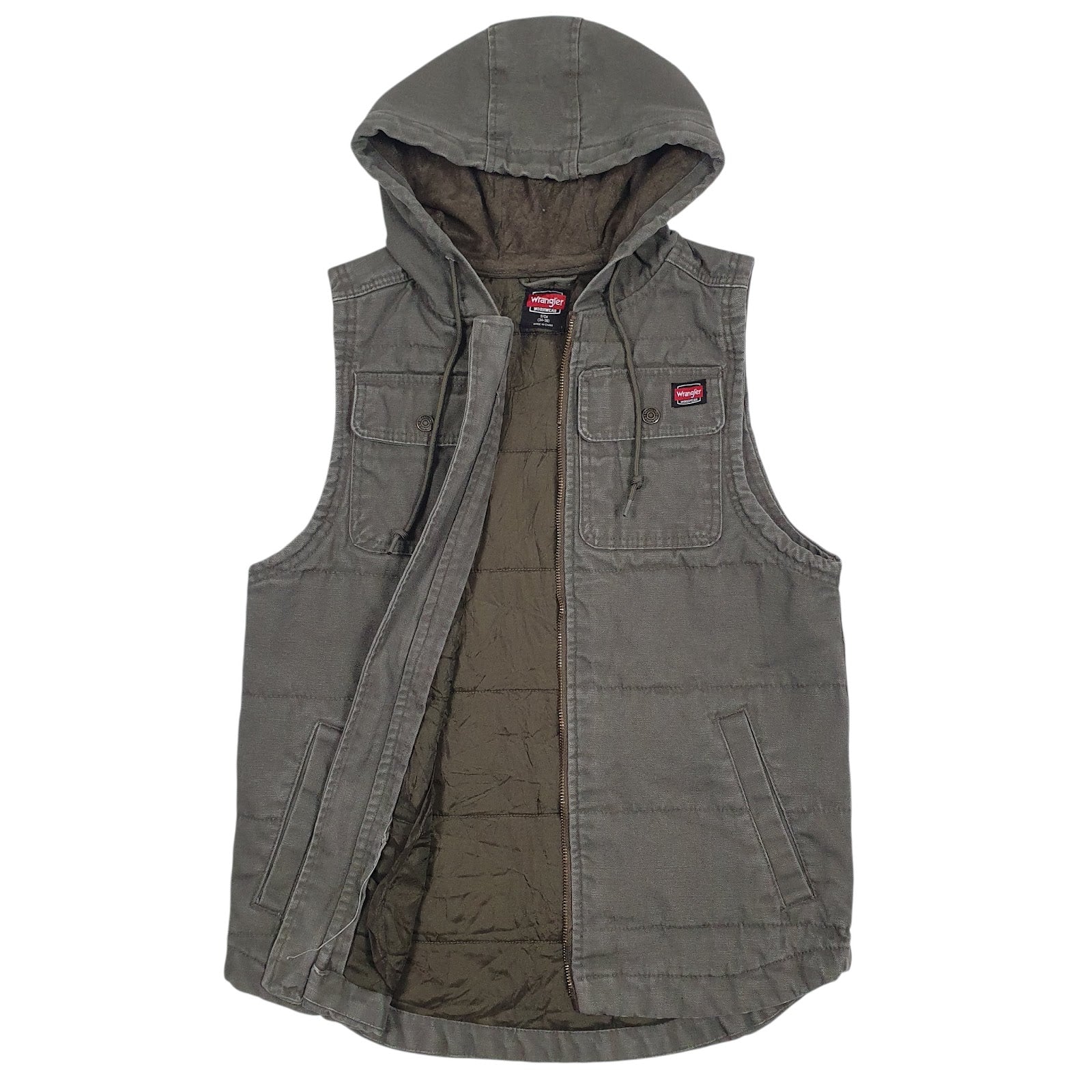 Mens Green Wrangler Workwear  Coat