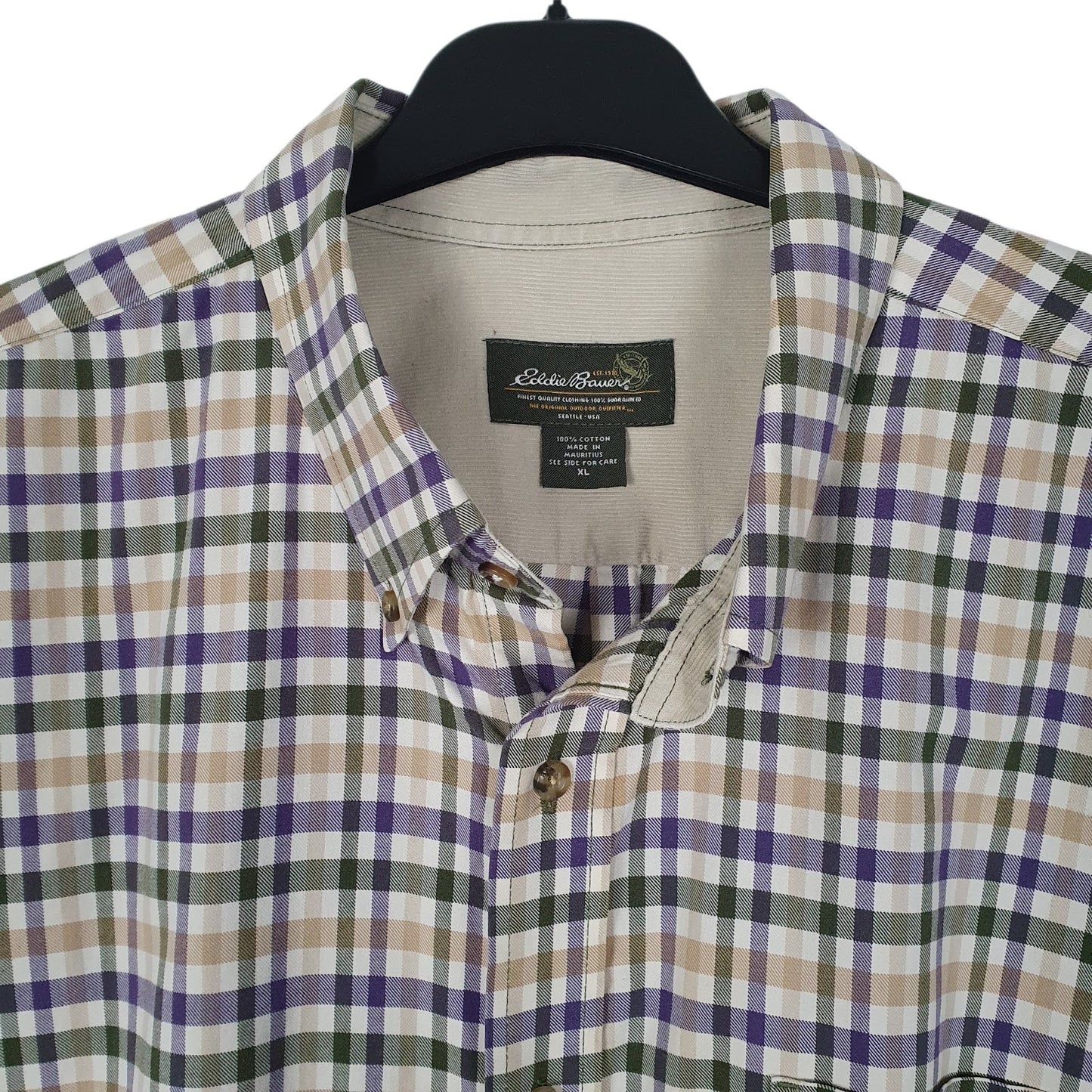 Mens Beige Eddie Bauer   Shirt