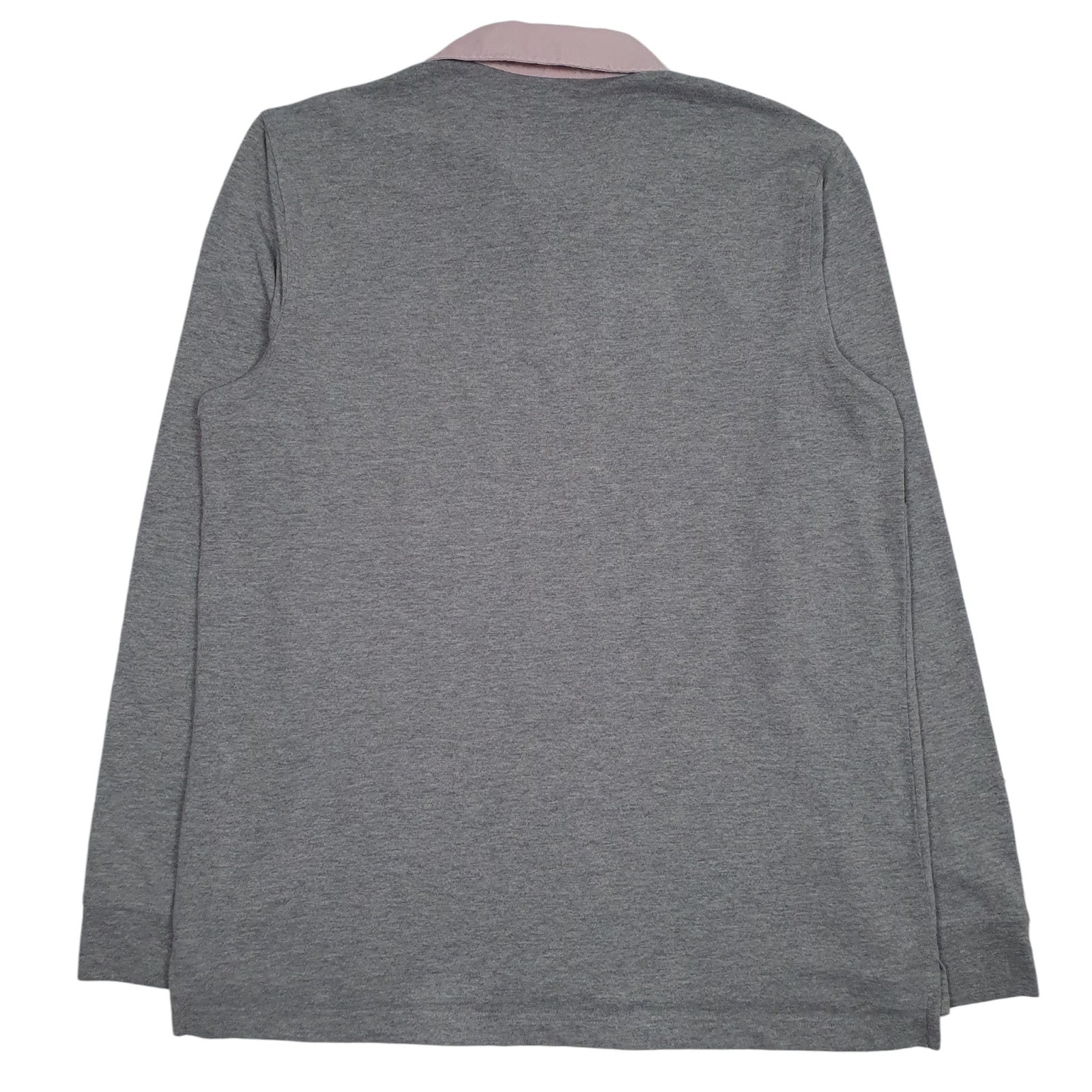 Mens Grey Sonoma Rugby Crewneck Polo Shirt