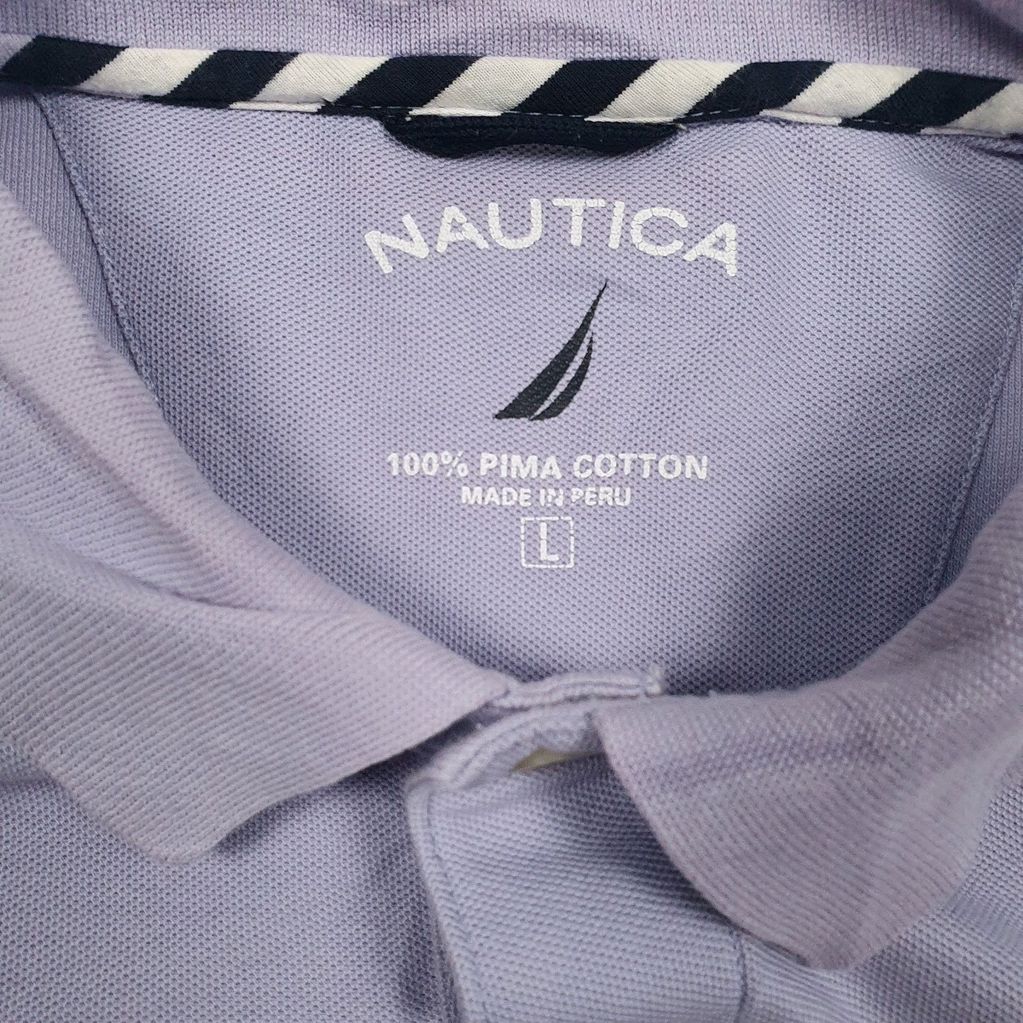 Mens Purple Nautica   Polo Shirt