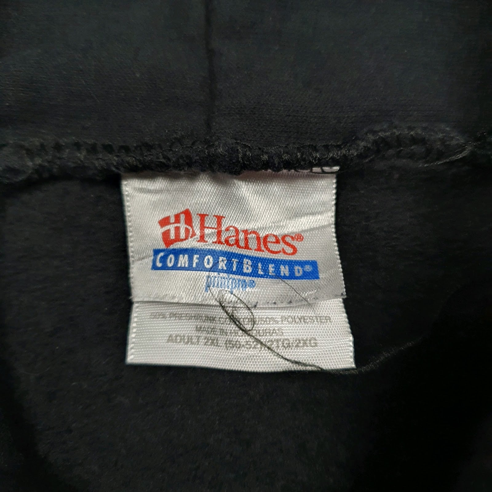 Mens Black Hanes  Hoodie Jumper