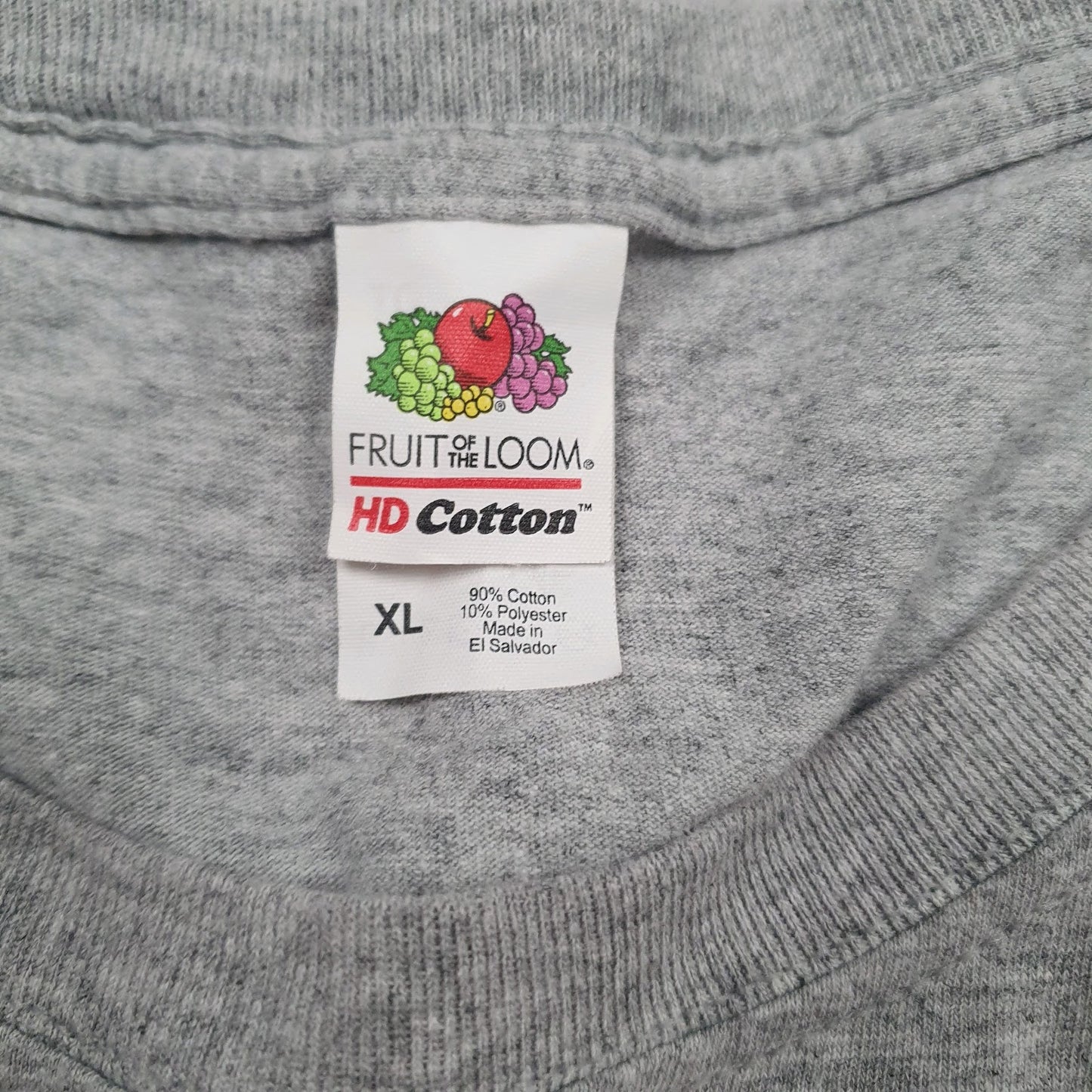 Mens Grey Fruit Of The Loom Taft Tennis  T Shirt