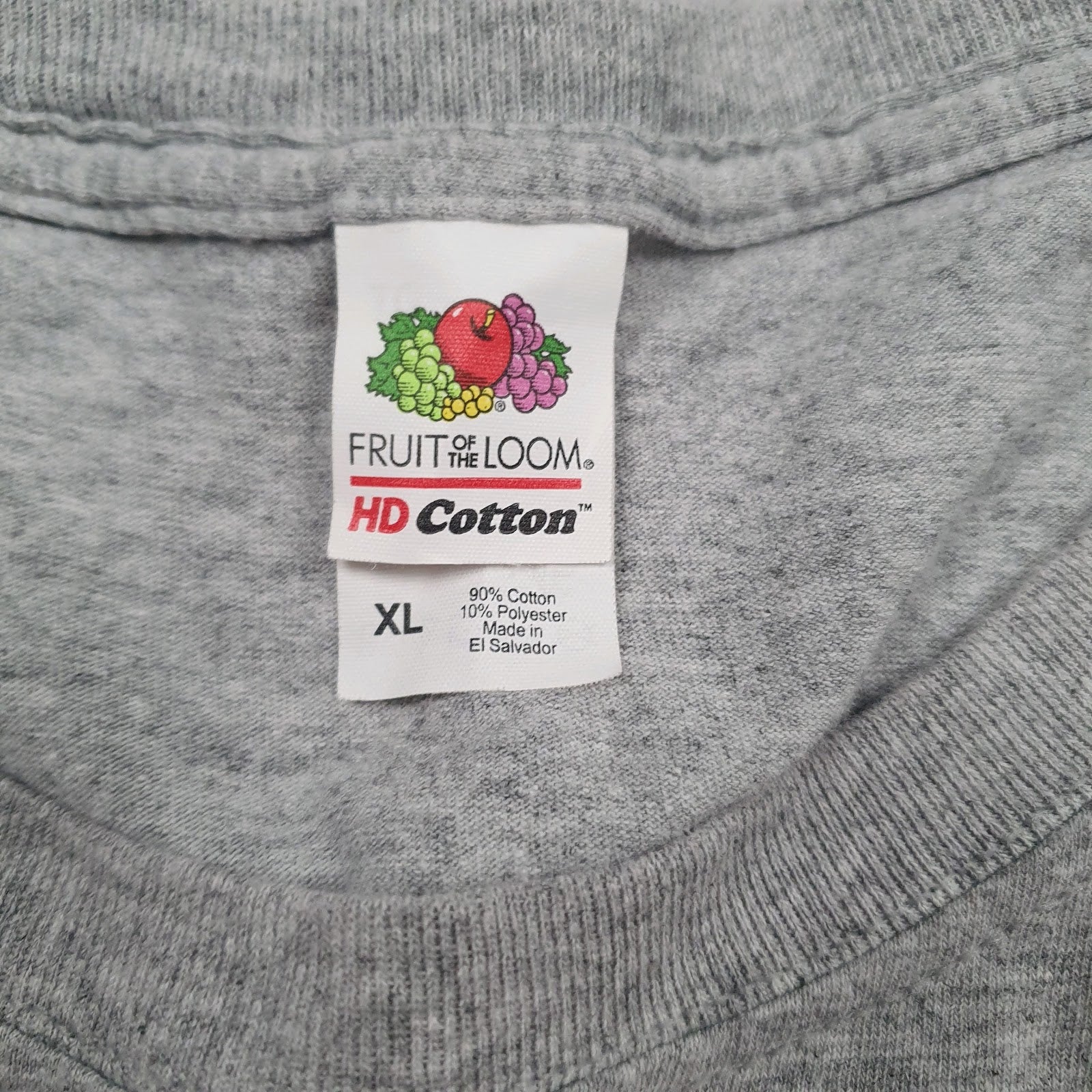Mens Grey Fruit Of The Loom Taft Tennis  T Shirt