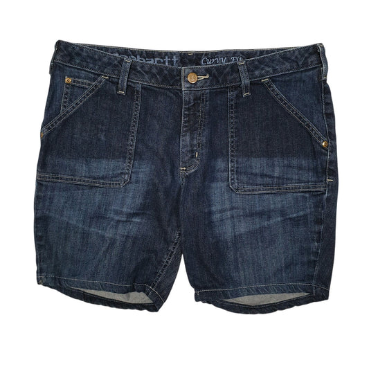 Womens Blue Carhartt WB071 Denim Shorts
