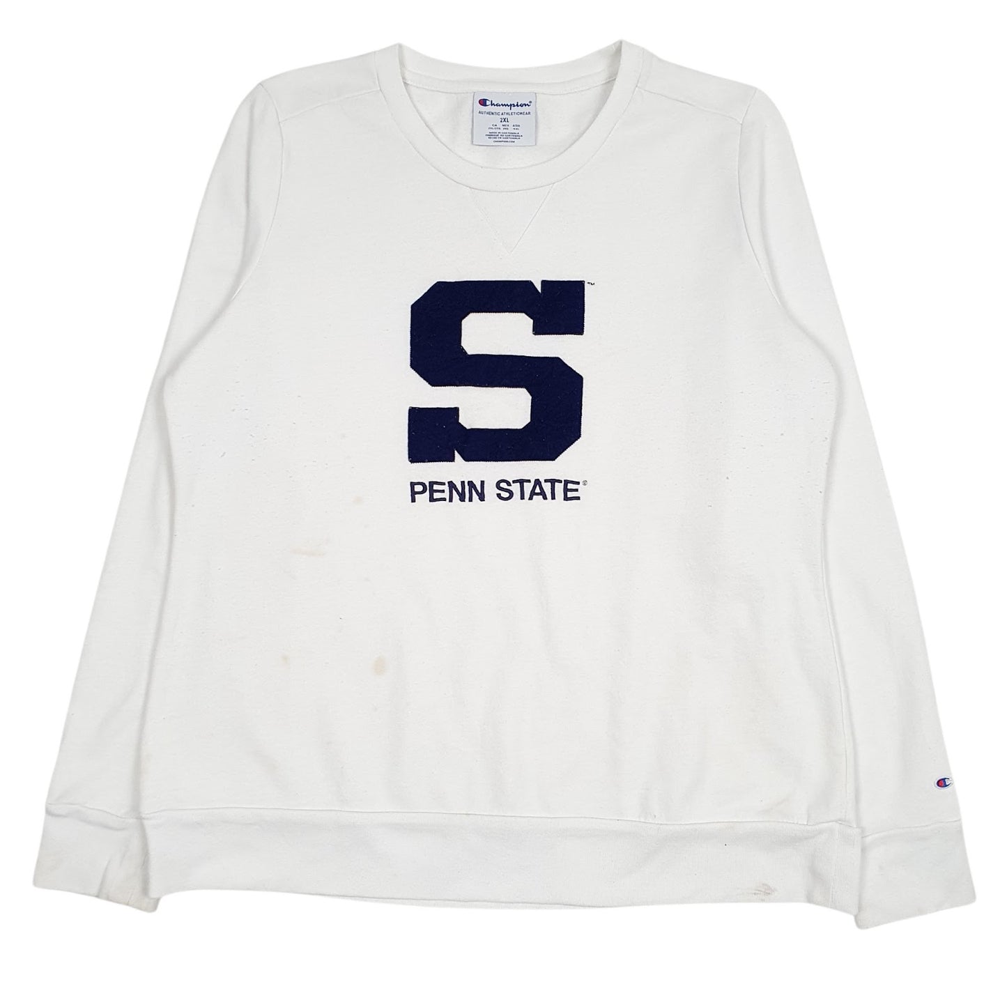 Womens White Champion Penn State Crewneck Jumper