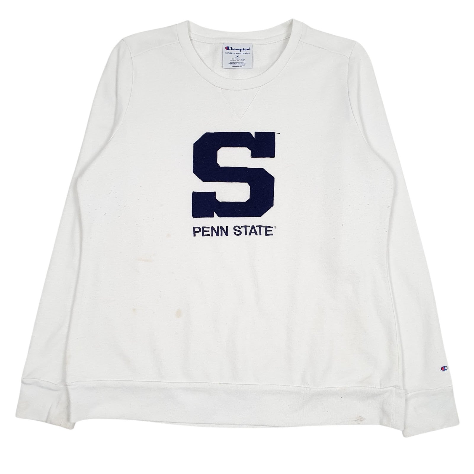 Womens White Champion Penn State Crewneck Jumper