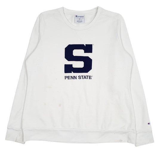 Womens White Champion Penn State Crewneck Jumper
