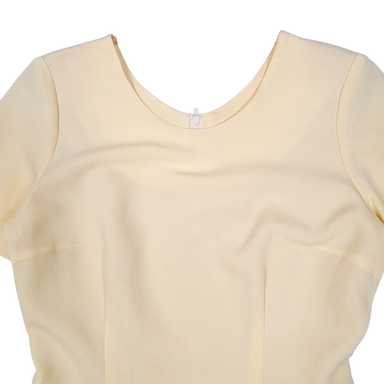 Womens Yellow Unbranded Fitted Office  Dress