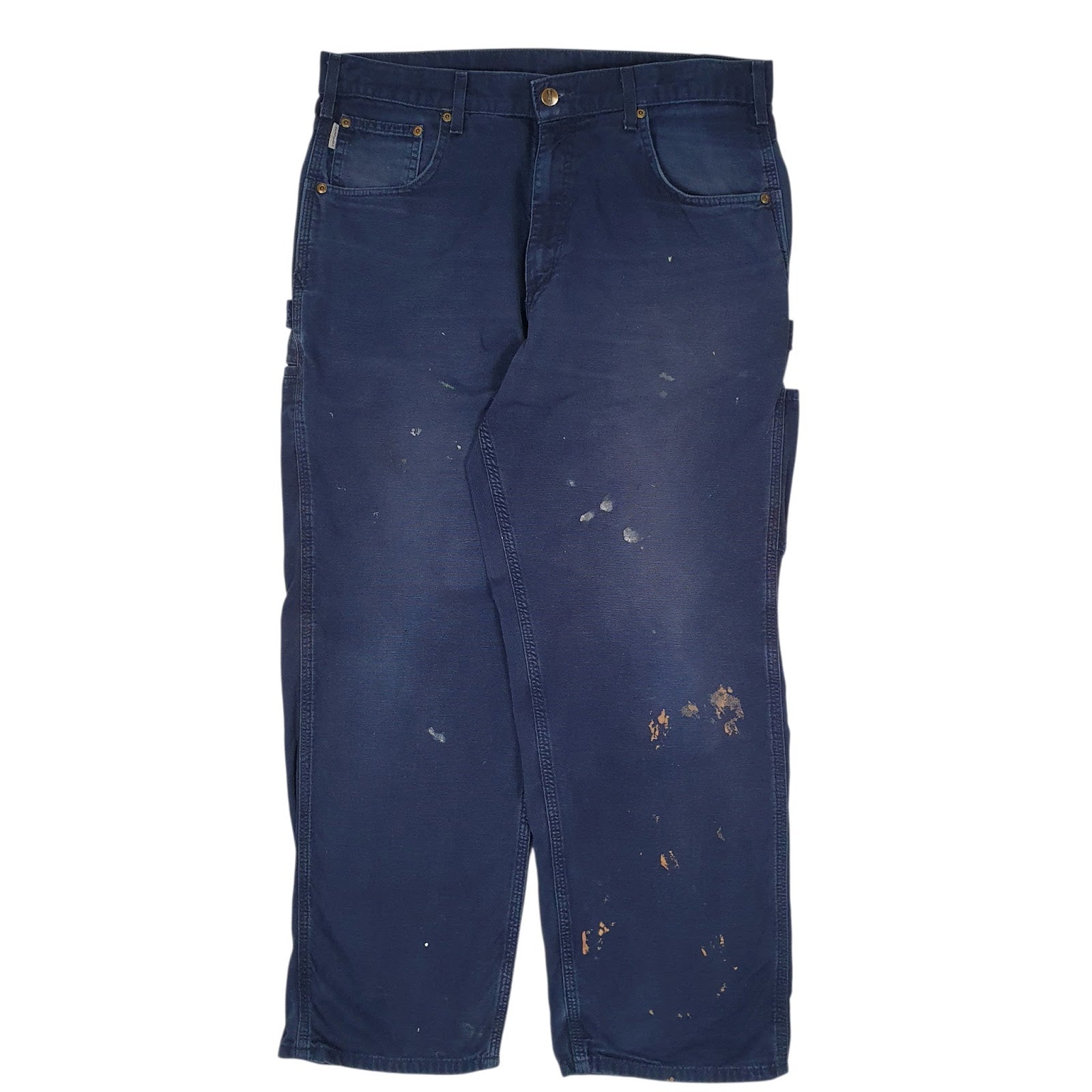 Mens Navy Carhartt B159 Carpenter Trousers