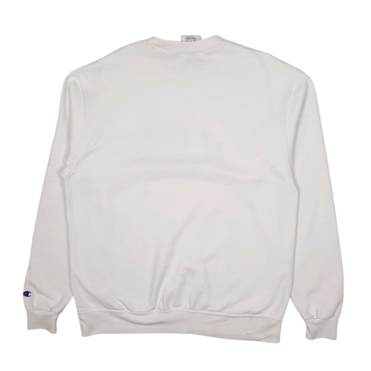 Mens White Champion Goattalk LA Rams NFL Crewneck Jumper