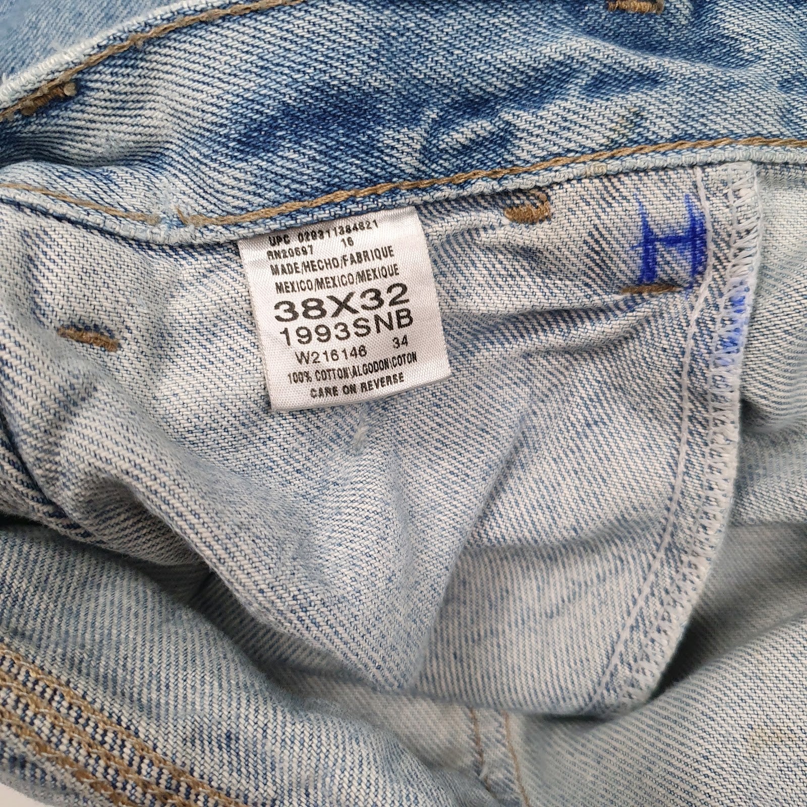 Mens Blue Dickies   Jeans