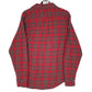 Mens Red Eddie Bauer Flannel  Shirt