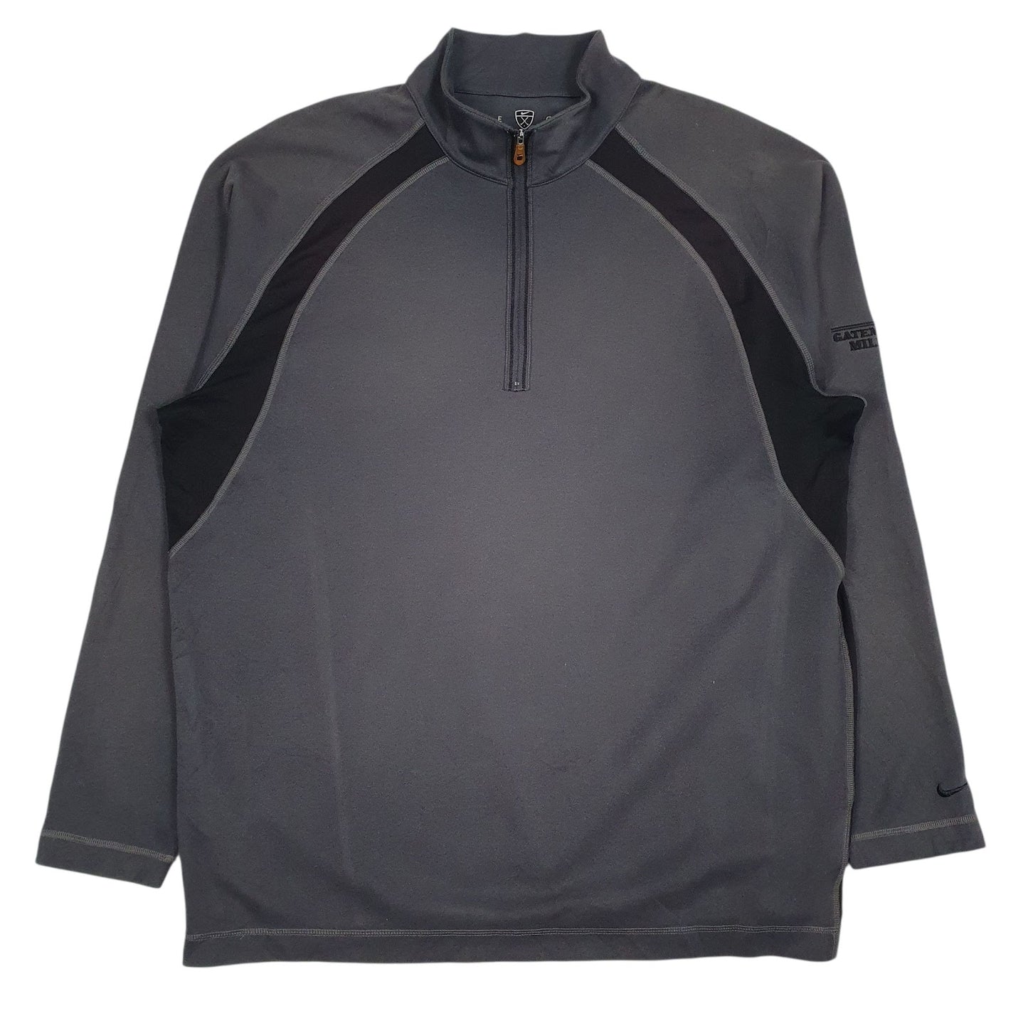 Mens Grey Nike Golf Full Zip Jumper