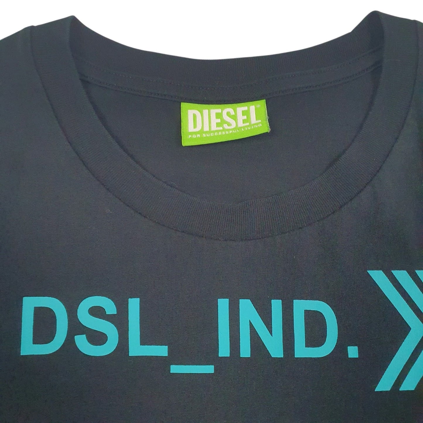 Mens Black Diesel   T Shirt