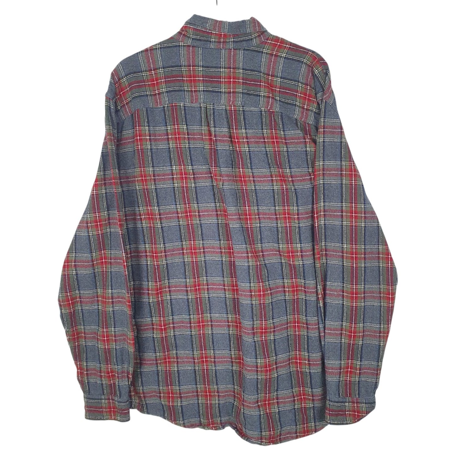 Mens Grey L.L.Bean Flannel  Shirt