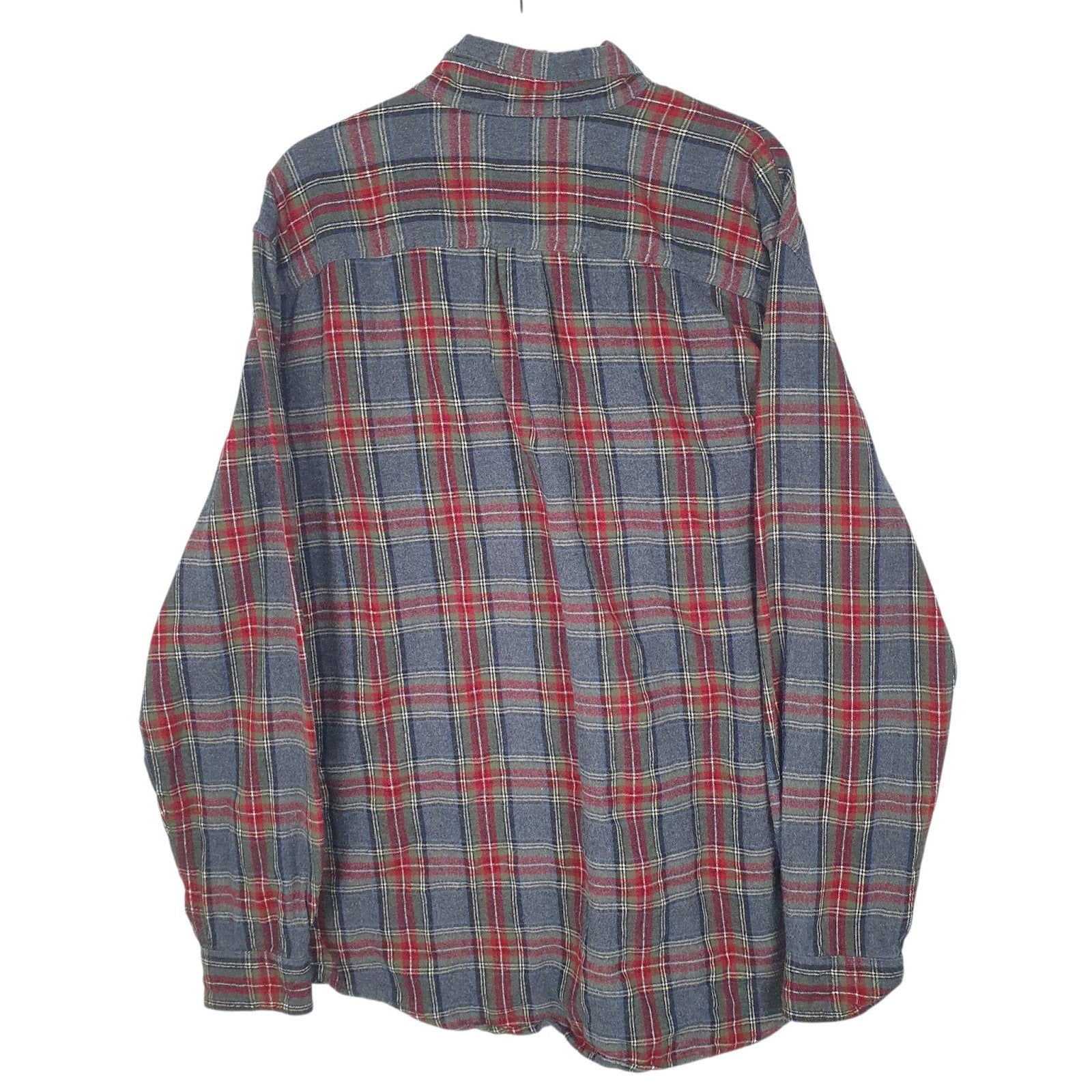 Mens Grey L.L.Bean Flannel  Shirt